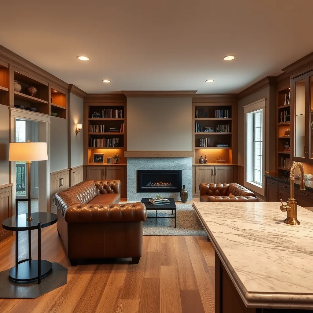 Basement Finishing project by Eagle Remodeling Services